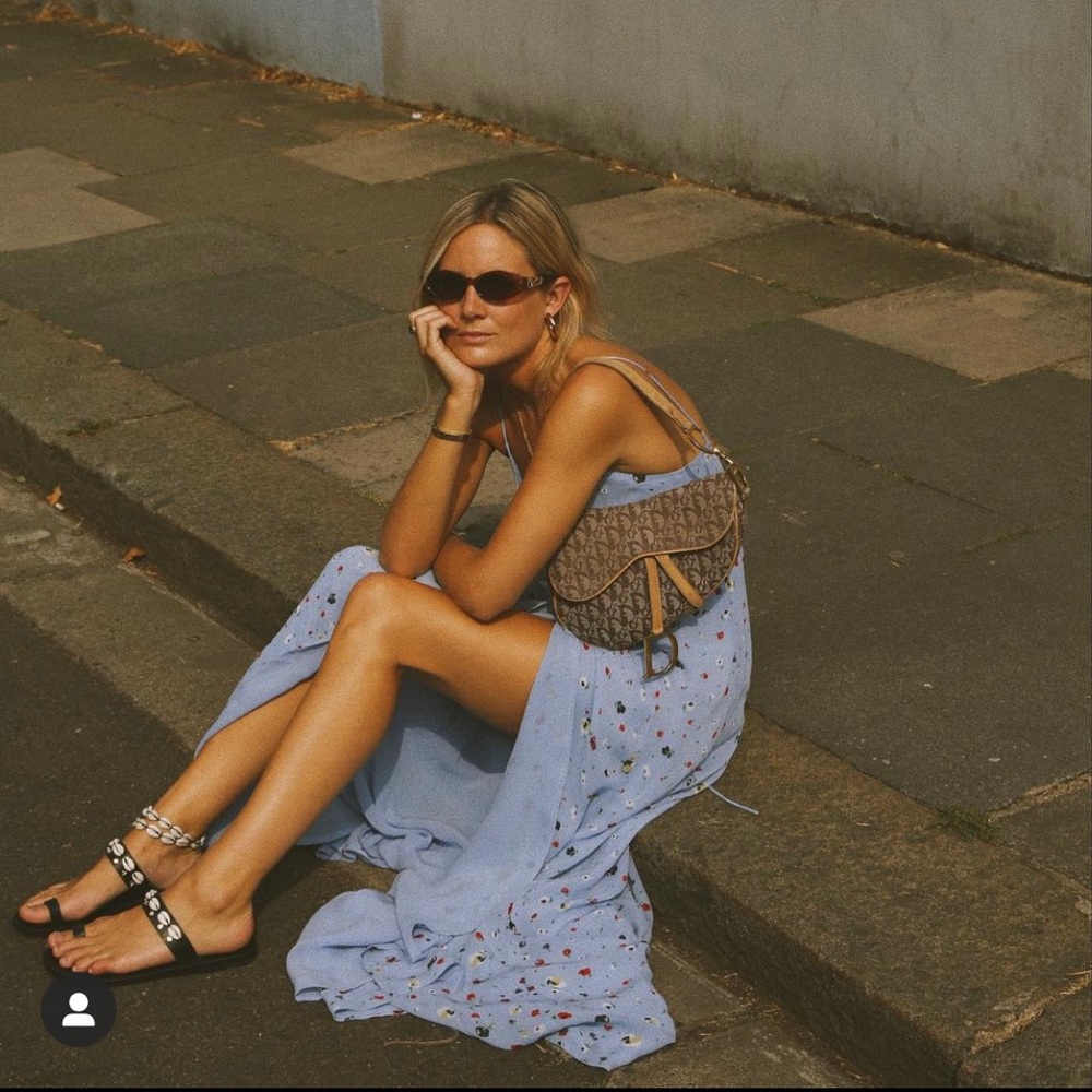 Ganni Floral Maxi Wrap Dress